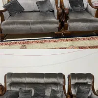 مبل ۷ نفره چوب گردو