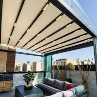 سقف متحرک پارچه ای و تلسکوپی استخر پارکینگ و...