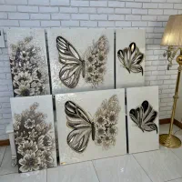یک ست تابلوی پروانه ی تمام رزین