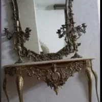 اینه شمعدان برنز