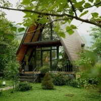 کلبه سوئیسی جکوزی وسط جنگل کد (30)