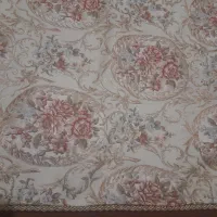 دستک پرده گل برجسته و لمه