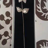 شاخه گل ملیله نقره برند بخشی
