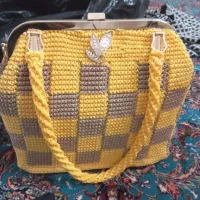 کیف دستبافت وسوزن دوزی شده بزرگ