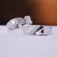 حلقه های ست نقره مناسب خانم ها و آقایان برای نامزد