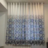 دو عدد پرده حریر اتاق خواب