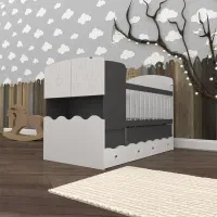 تخت کودک نوجوان اعیان مدل FH591 سایز 80x180 سانتی