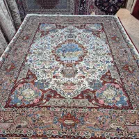 فرش دستباف جفت ۱۲ متری گل فرنگ.گالری فرش ایران