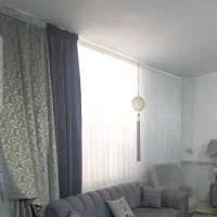 پرده همراه با دستک و پشت پرده ای