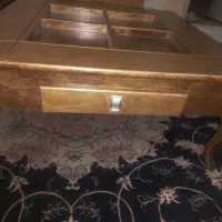 میز چوب گردو جلو مبلی