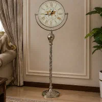 ساعت ایستاده تک پایه تمام فلز