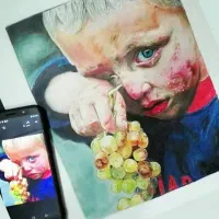 نقاشی مدادرنگی و سیاه قلم