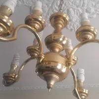 لوستر برنجی با روکش آب طلا