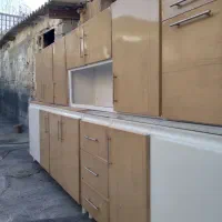 ۷متر کابینت تمام فلزی طرح چوب عرض۵۰ آماده نصب
