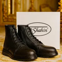 نیم بوت چرم طبیعی شاهین کاملا نو سایز ۴۲