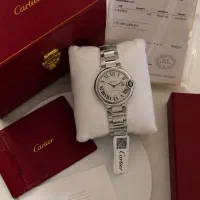 ساعت Cartier بالون بلواتوماتیک فول ست.موتور سوئیسی