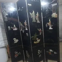 پارتیشن عتیقه ۱۲۰ ساله سنگ‌های قیمتی و کار دست