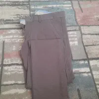 شلوار لوله ای کتان کاغذی