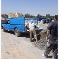حمل نخاله و پخش مصالح ساختمانی با نیسان