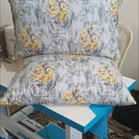 بالش الیاف توپی 50×70 با روبالشی نخ پنبه