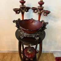 آیینه شمعدان و دکوری تزیینی