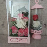 دوتا باکس شیشه ای گل