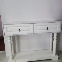 میز کنسول با پایه چوبی و رنگ روغن درجه یک