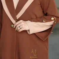 مانتو عبایی دو تیکه شیک