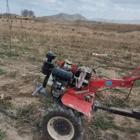 شخم زدن با تیلر ۱۲ اسب