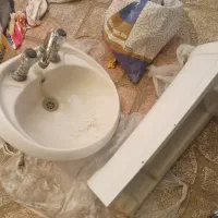 روشویی با پایه و شیر کامل