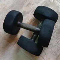 دمبل ۱ جفت هرکدام ۷ و نیم کیلو