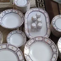 سرویس چینی ۱۲ نفره اسپیدار فوری فوری
