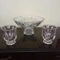 میوه‌خوری کریستال و جای قاشق چنگال