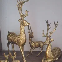 ست گوزن برنزی