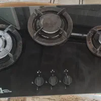 گاز ۳شعله  رو میزی شیشه ای