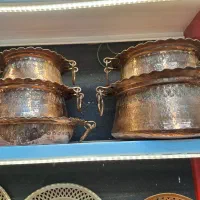 قابلمه و کتری قوری و سماور مس