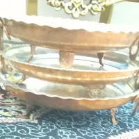 ظرف پایه دار  مسی