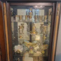 ویترین با چوب گردو