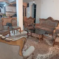 مبل استیل چوب گردو