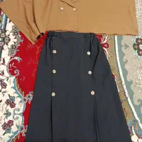 کت کراپ دامن. مانتو