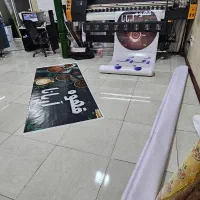 چاپ بنر  مش تیشرت تراکت پرچم ساکdtf کارت لیزرحک