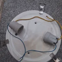 چراغ سقفی ساده 2 لامپ