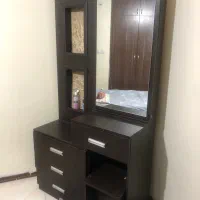 تخت ۱/۵ نفره (۱۲۰) با تشک و میزارایشی