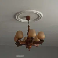 لوستر بسیار شیک چوب راش منبت