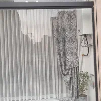 پنل پرده دستک و تور اماده
