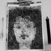 چهره سیاه قلم