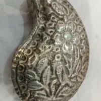سنگ پای قاجاری جنس ورشو ابکاری نقره