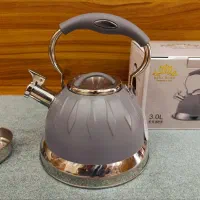 کتری استیل سوتی کف چدن