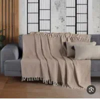 شال یا روکش مبل رنگ کرم