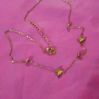 گردنبند استیل گوی وپروانه